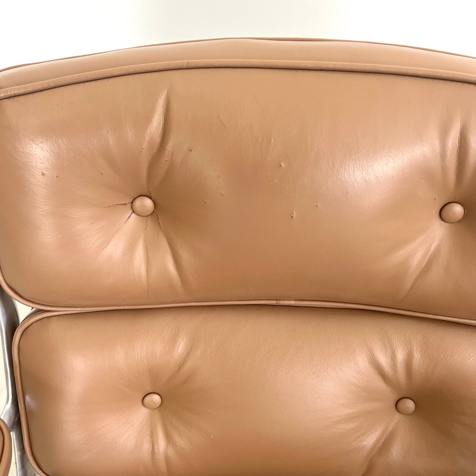 Eames Time Life Chair in Tan Leather for Herman Miller, 1980s USA