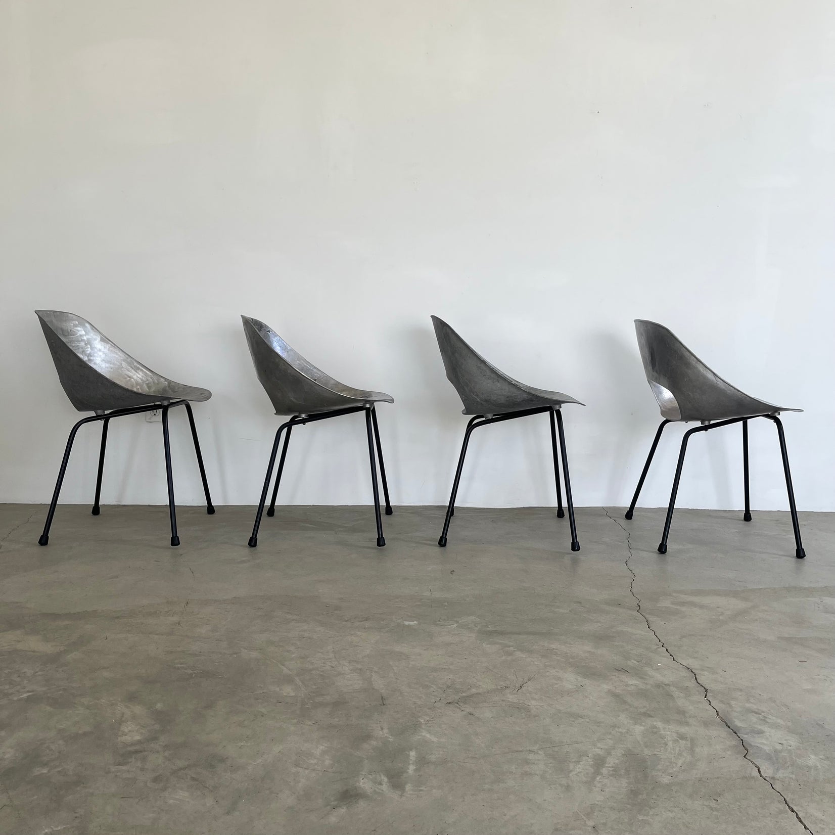 Set of 4 Cast Aluminum Chairs