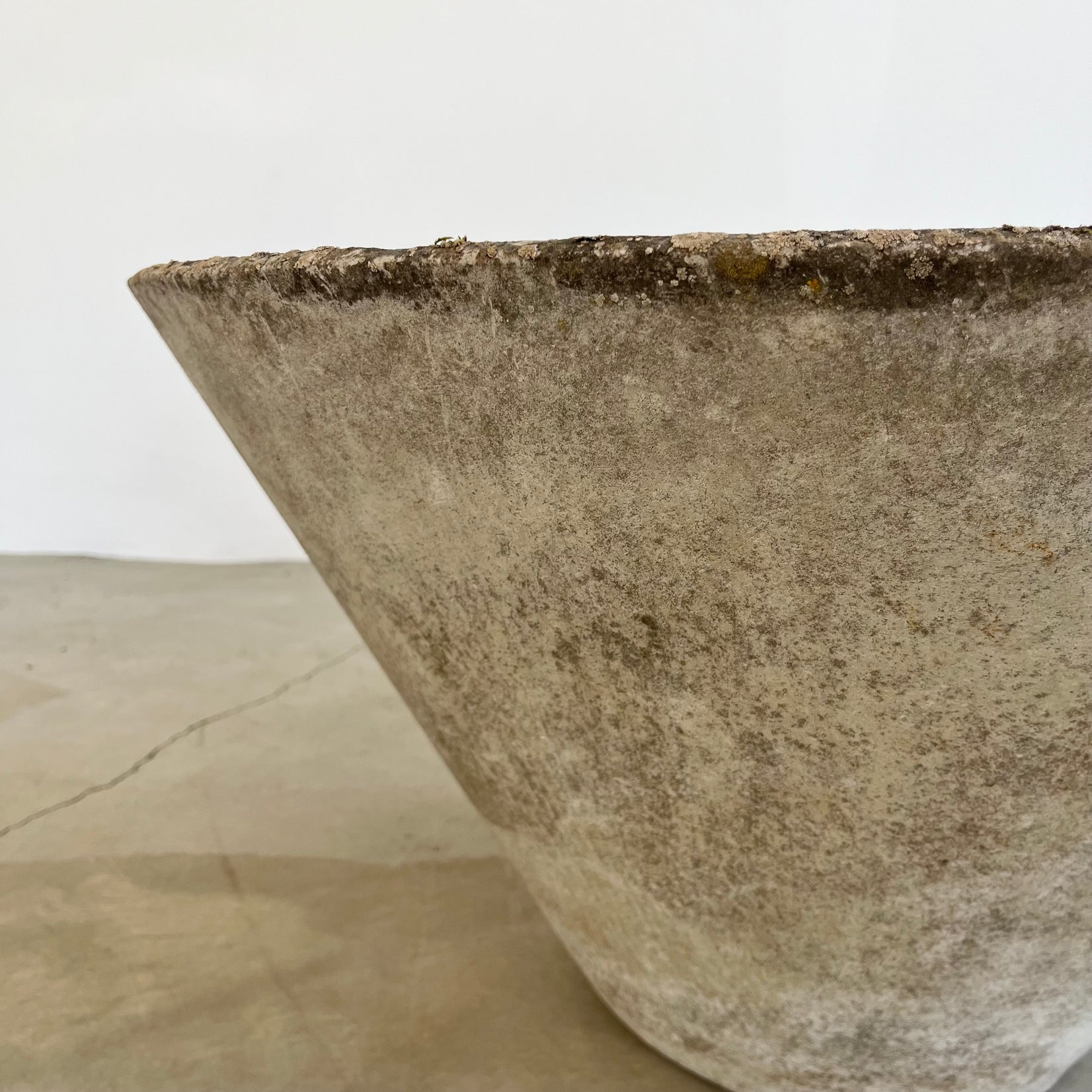 Willy Guhl Concrete Cone Flower Pot, 1960s Switzerland