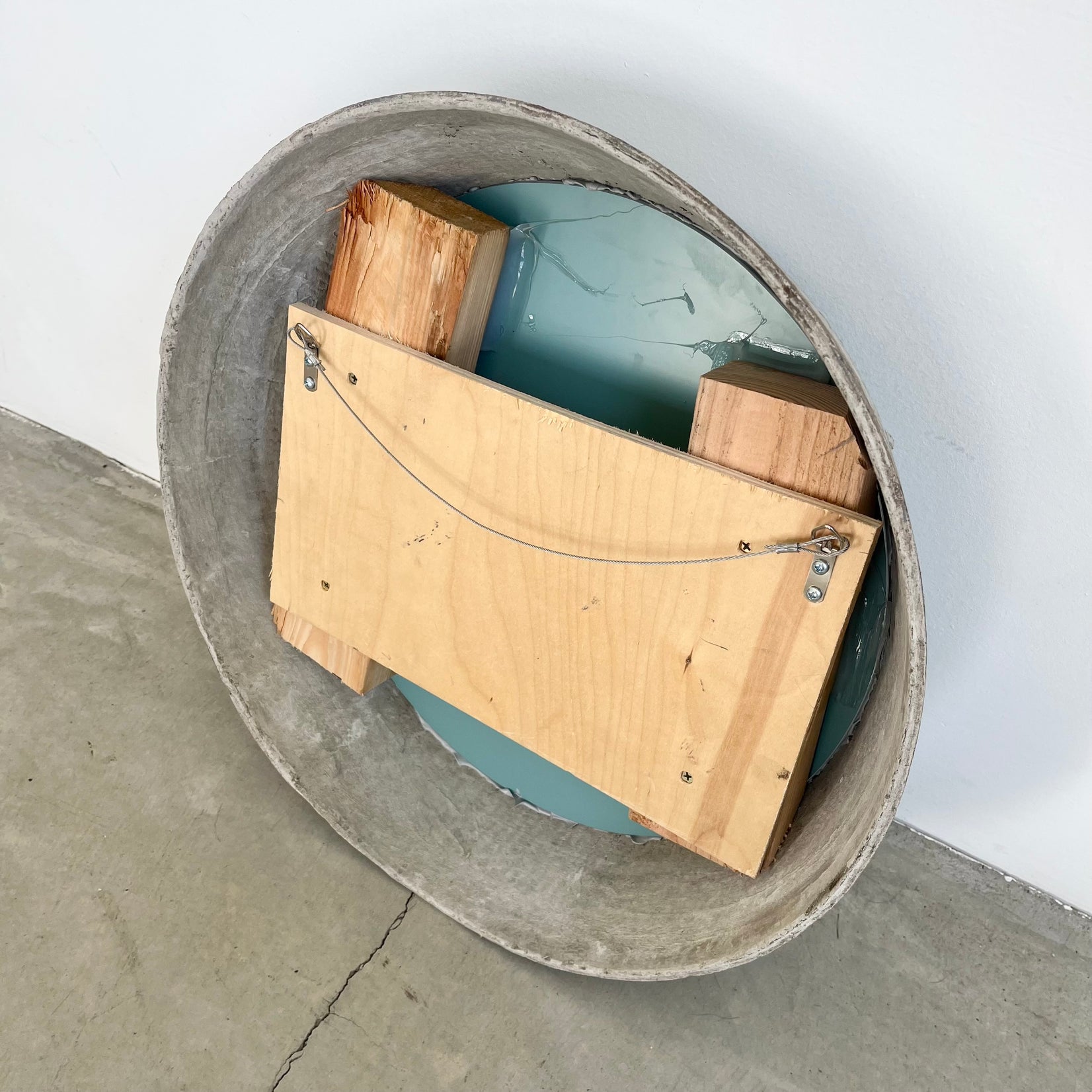 Circular Concrete Mirror
