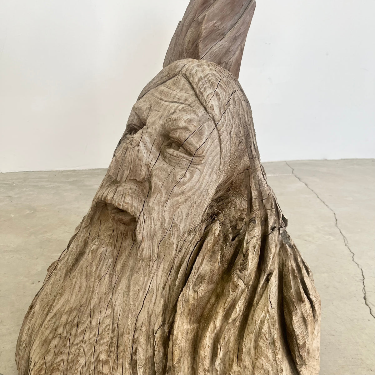 Hand Carved Wood Spirit Sculpture