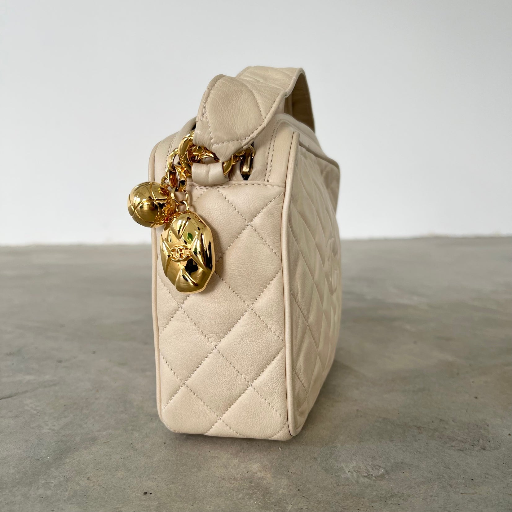 Chanel Quilted Diamond Camera Bag, 1990s France
