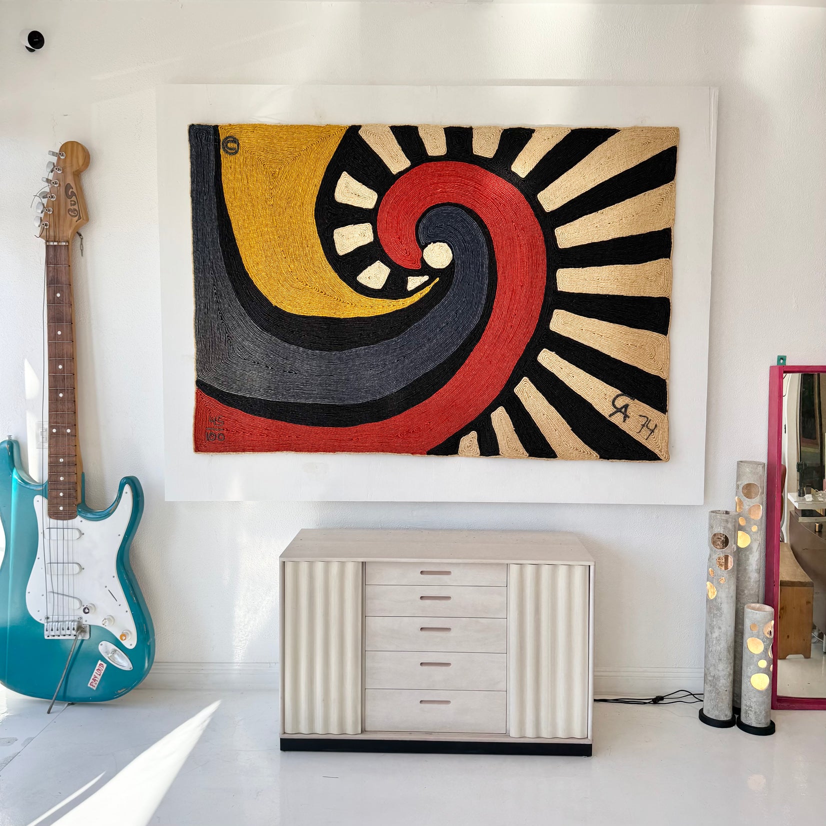 Jute 'Swirl' Tapestry