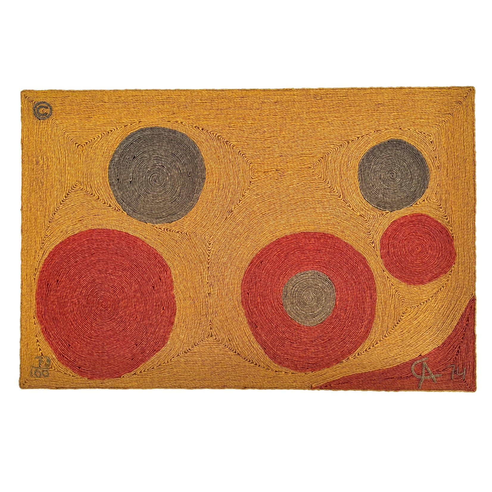 Hand Woven Jute 'Sun' Tapestry