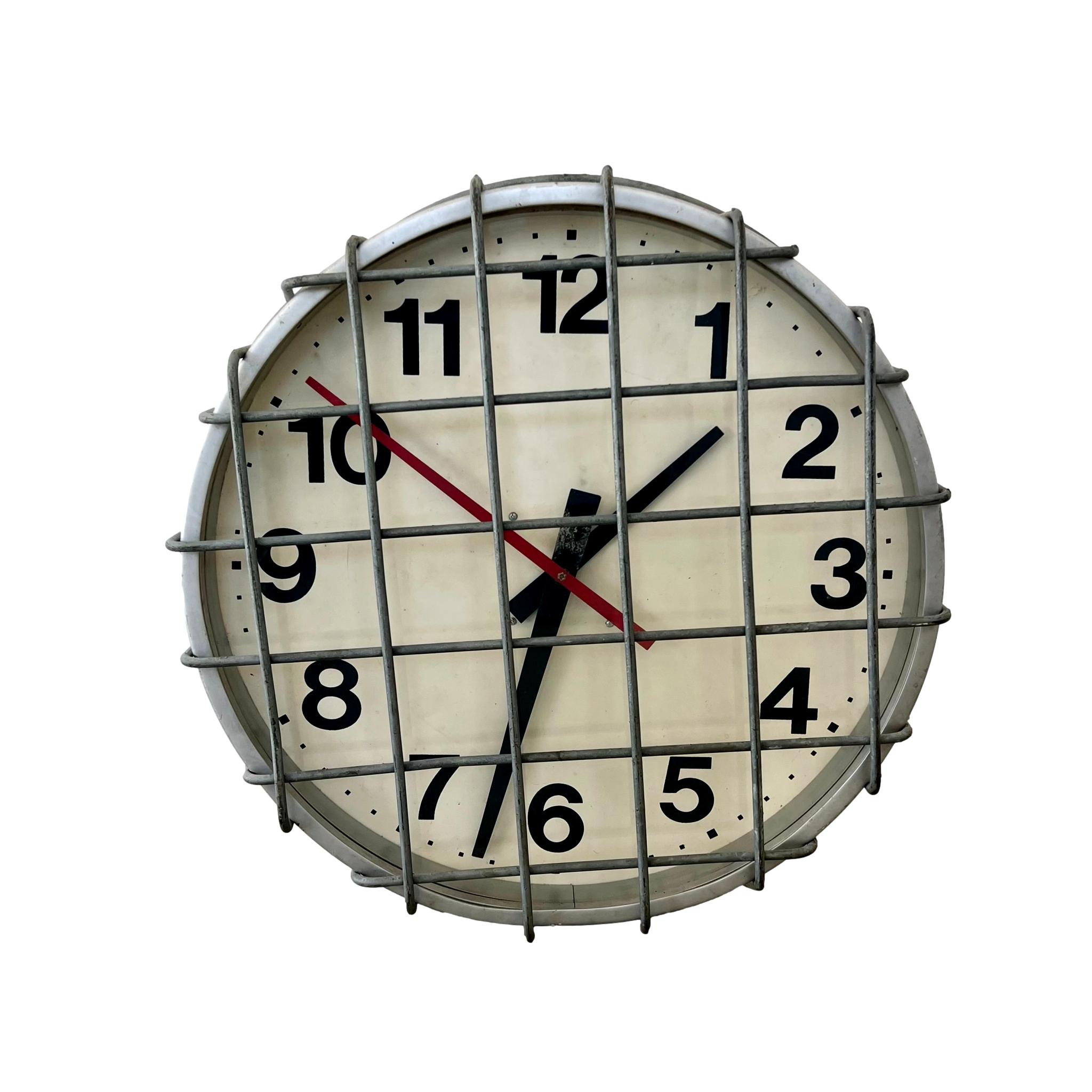 Caged Prison Clock, 1960s USA