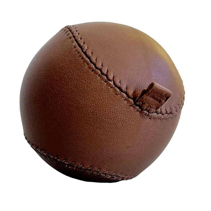 Hermès Anti-Stress Ball in Tan Leather, 2000s France