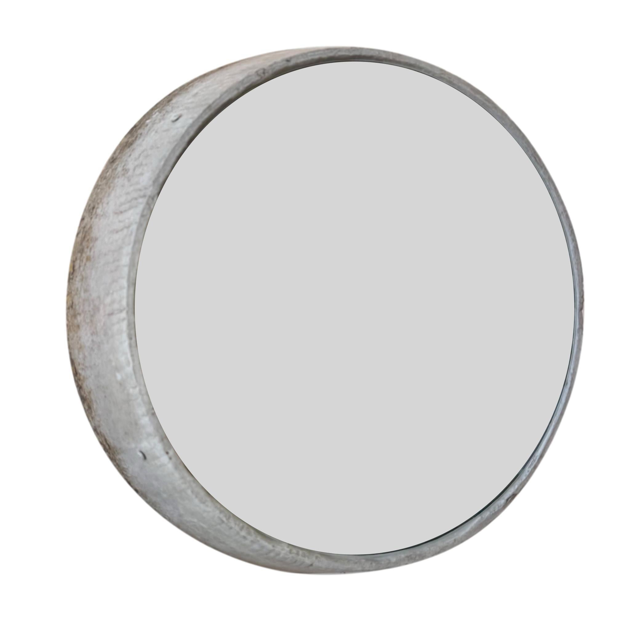 Circular Concrete Mirror