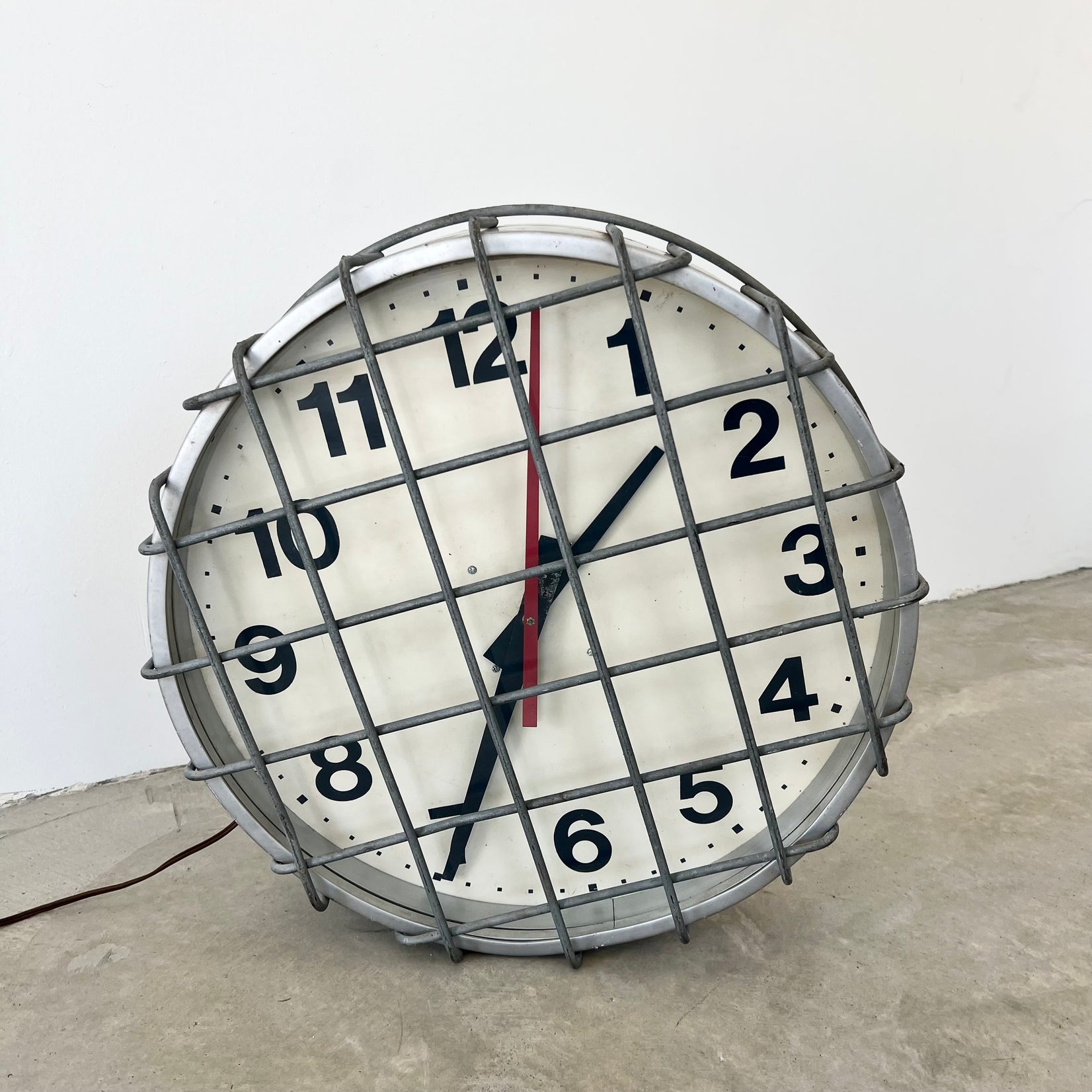 Caged Prison Clock, 1960s USA