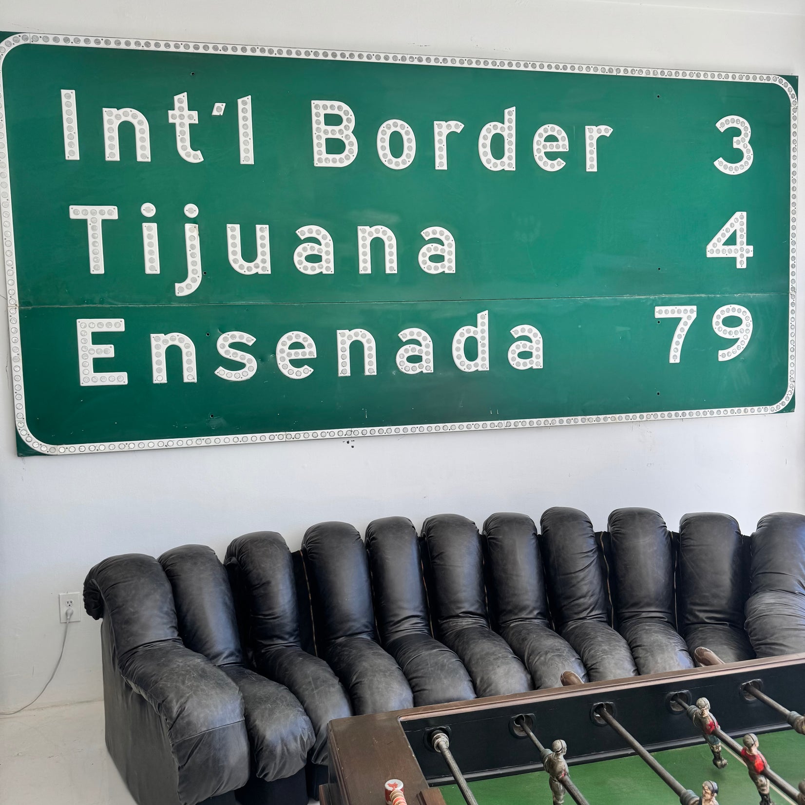 "Int'l Border" Sign