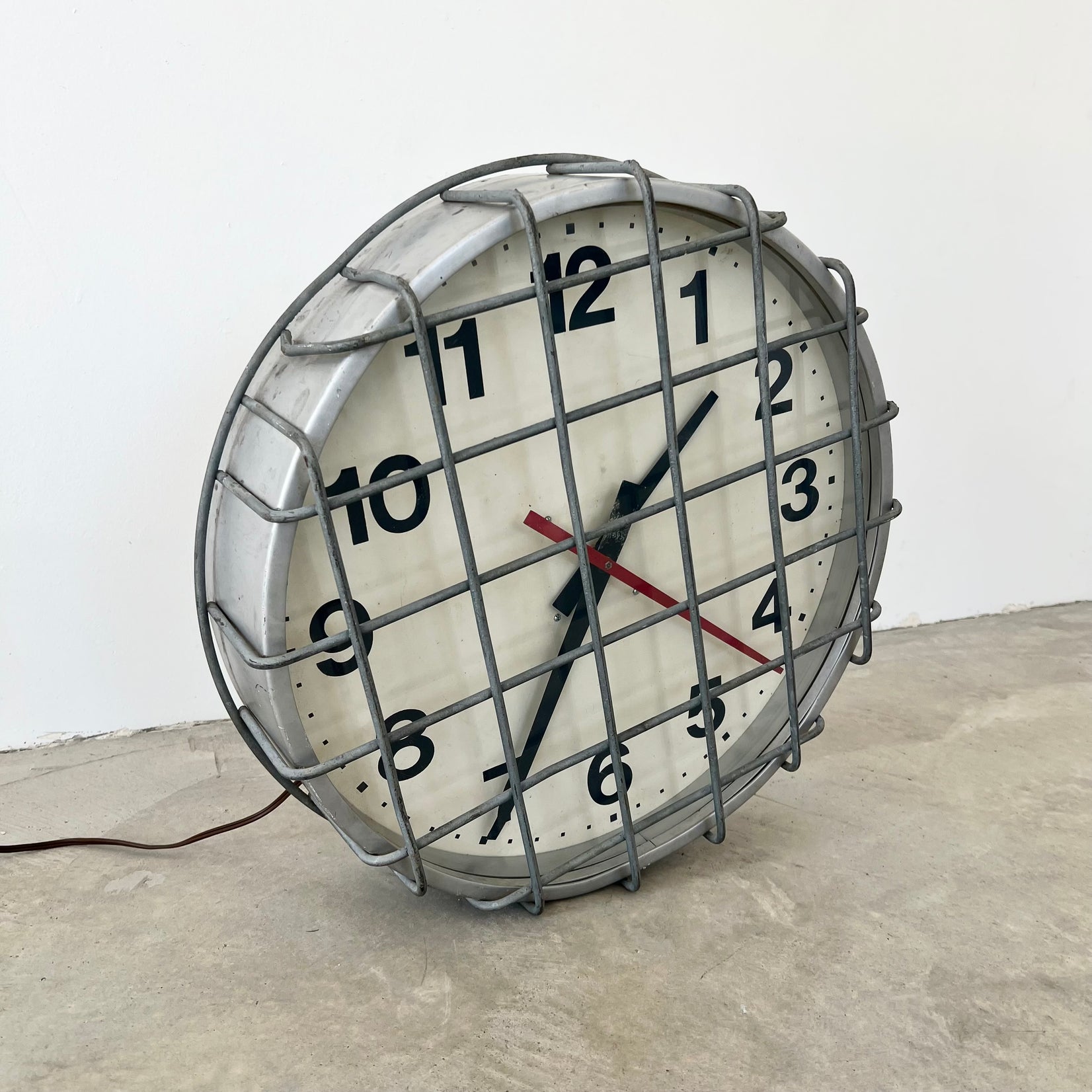Caged Prison Clock, 1960s USA