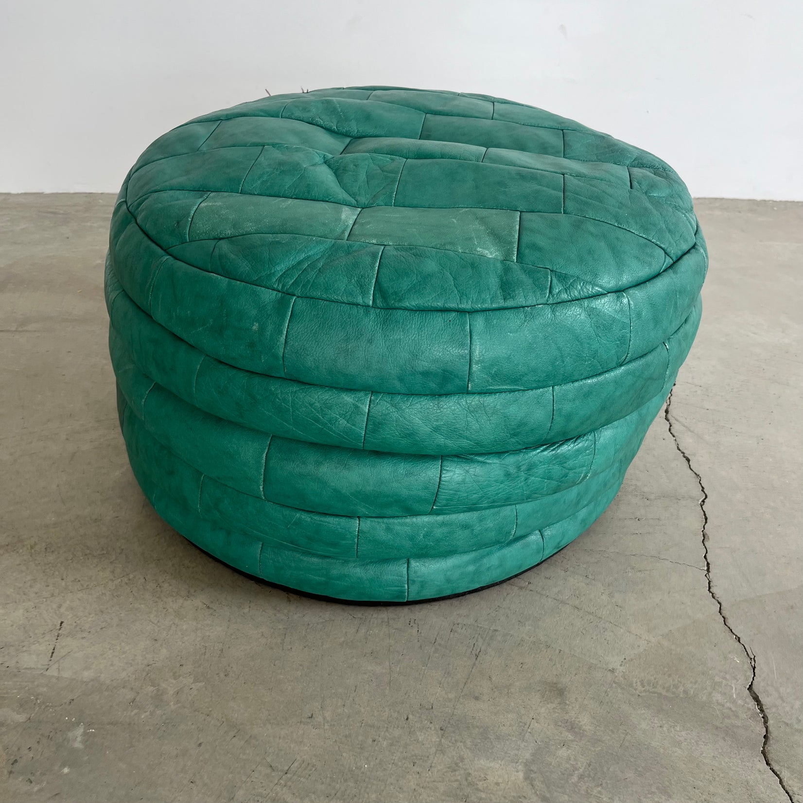 Green Patchwork Ottoman