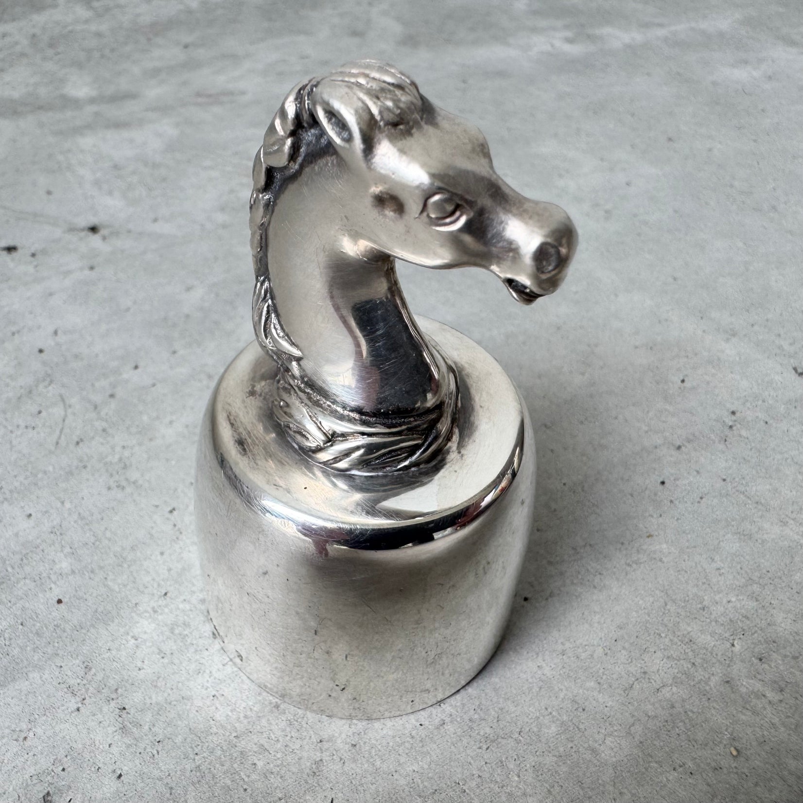 Hermes Equestrian Wine Bottle Topper, 1960s France