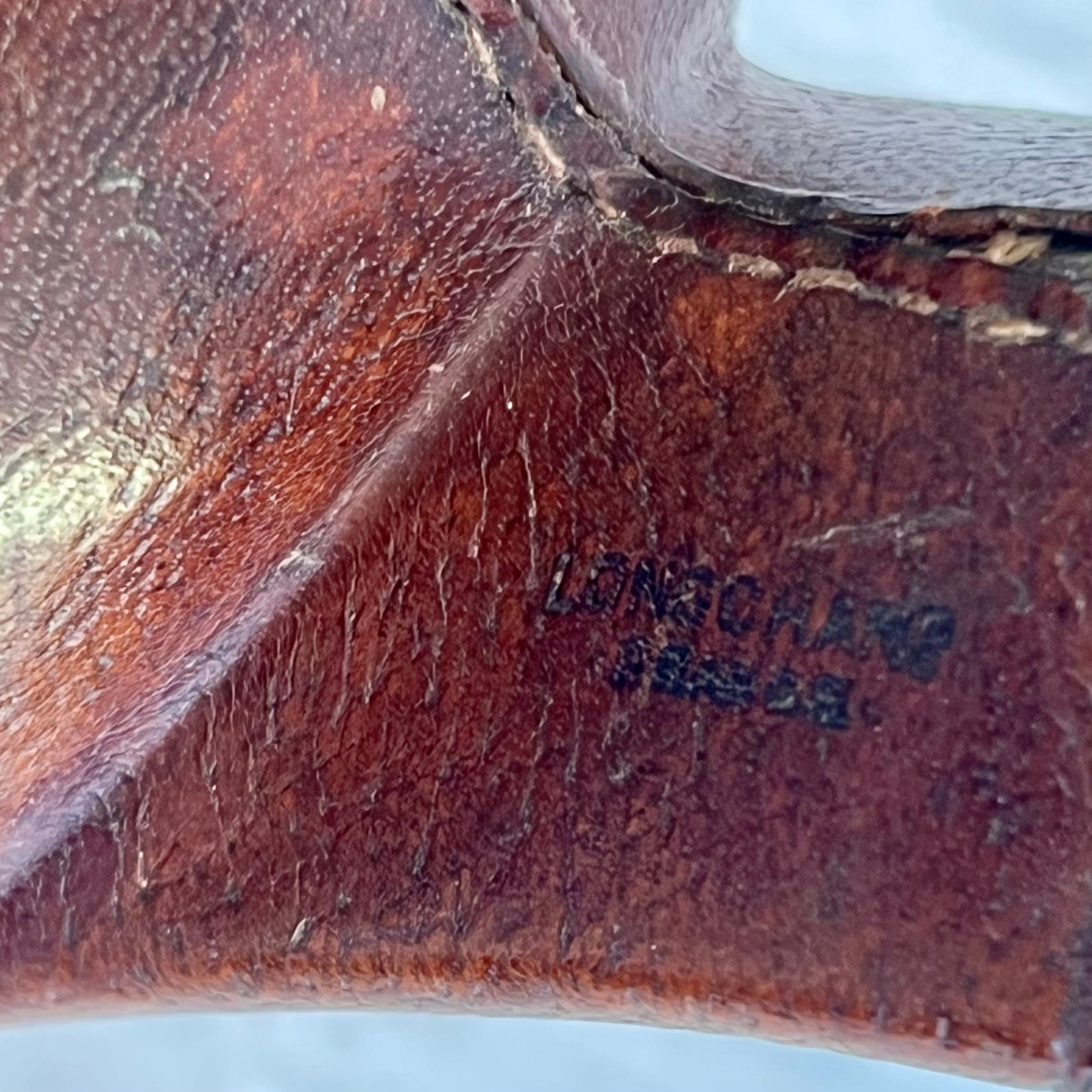 Longchamp Leather Pipe Cigarette Dispenser, 1960s France