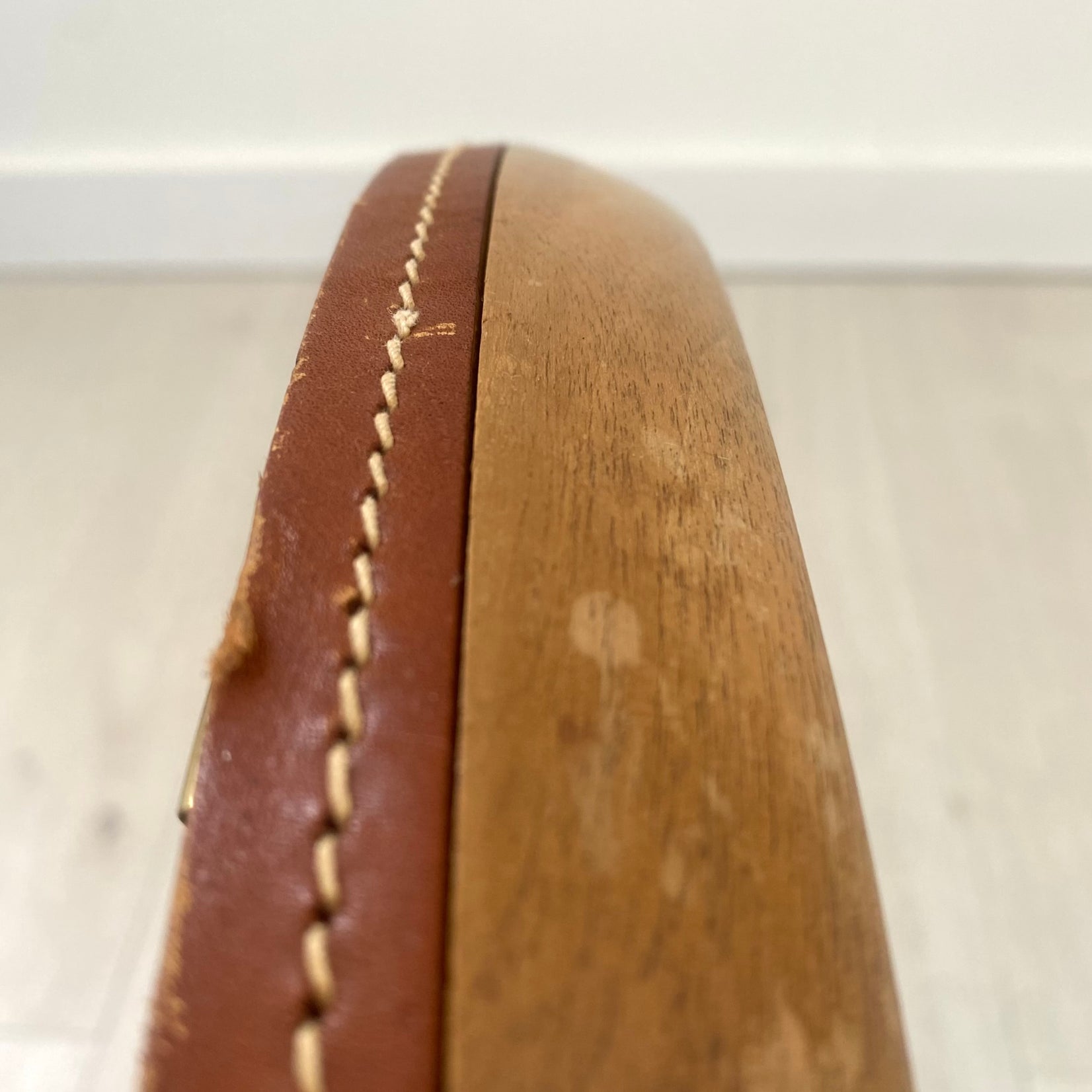 Round Teak Mirror