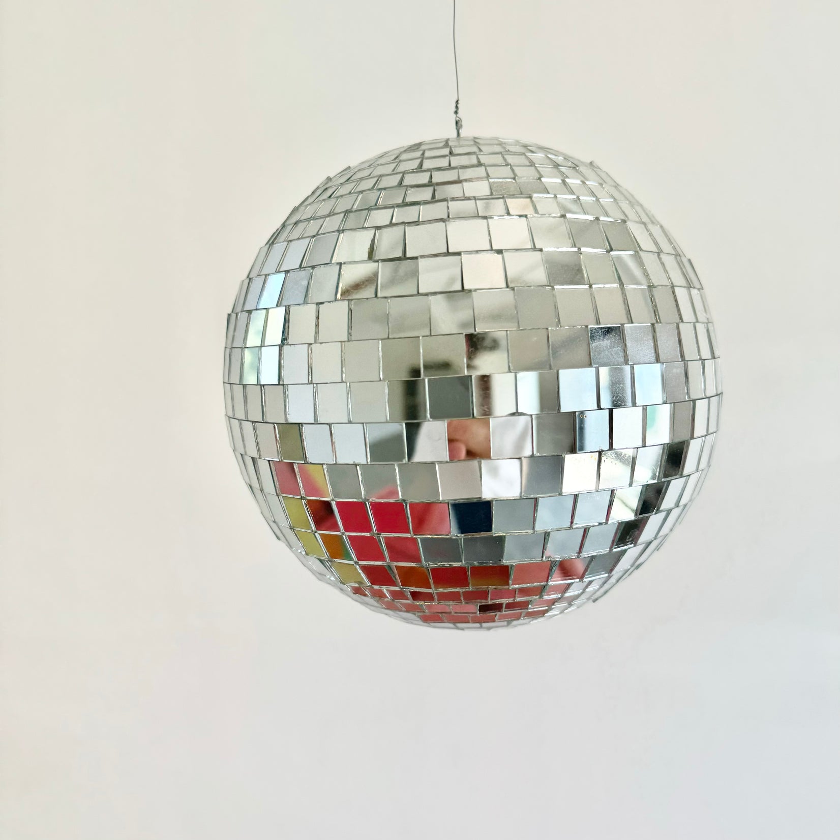 Mosaic Glass Disco Ball, 1980s USA