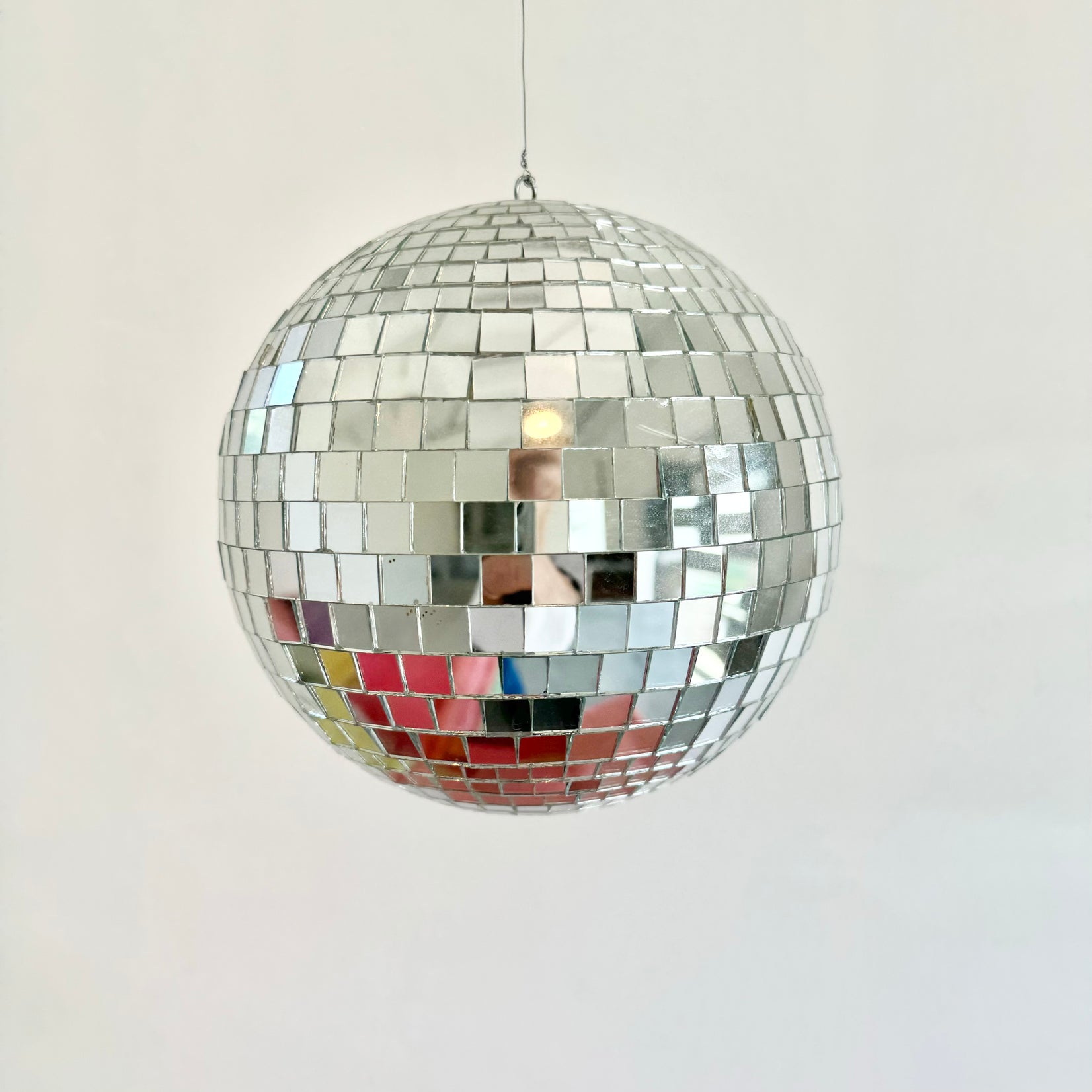 Mosaic Glass Disco Ball, 1980s USA