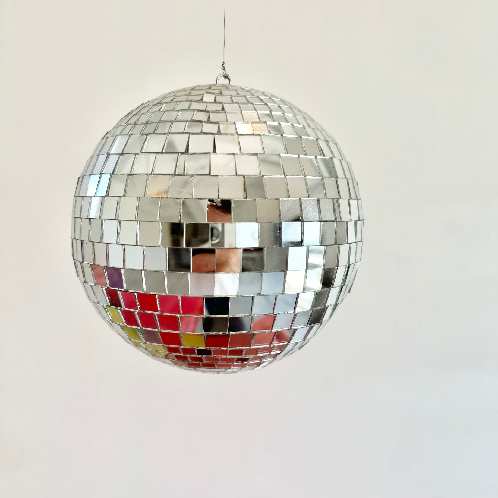 Mosaic Glass Disco Ball, 1980s USA