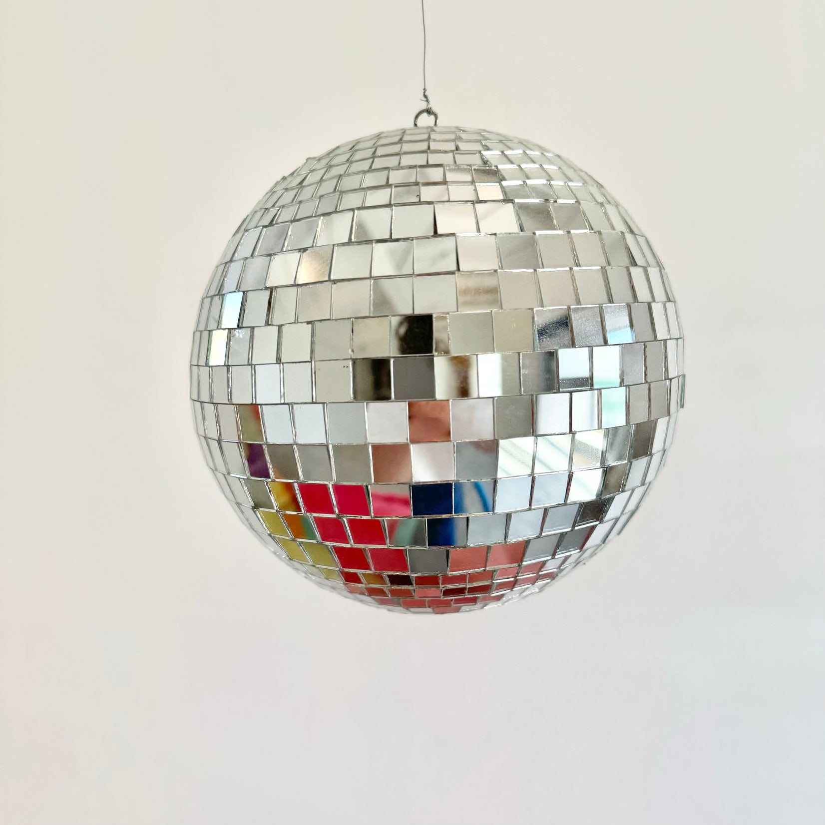 Mosaic Glass Disco Ball, 1980s USA