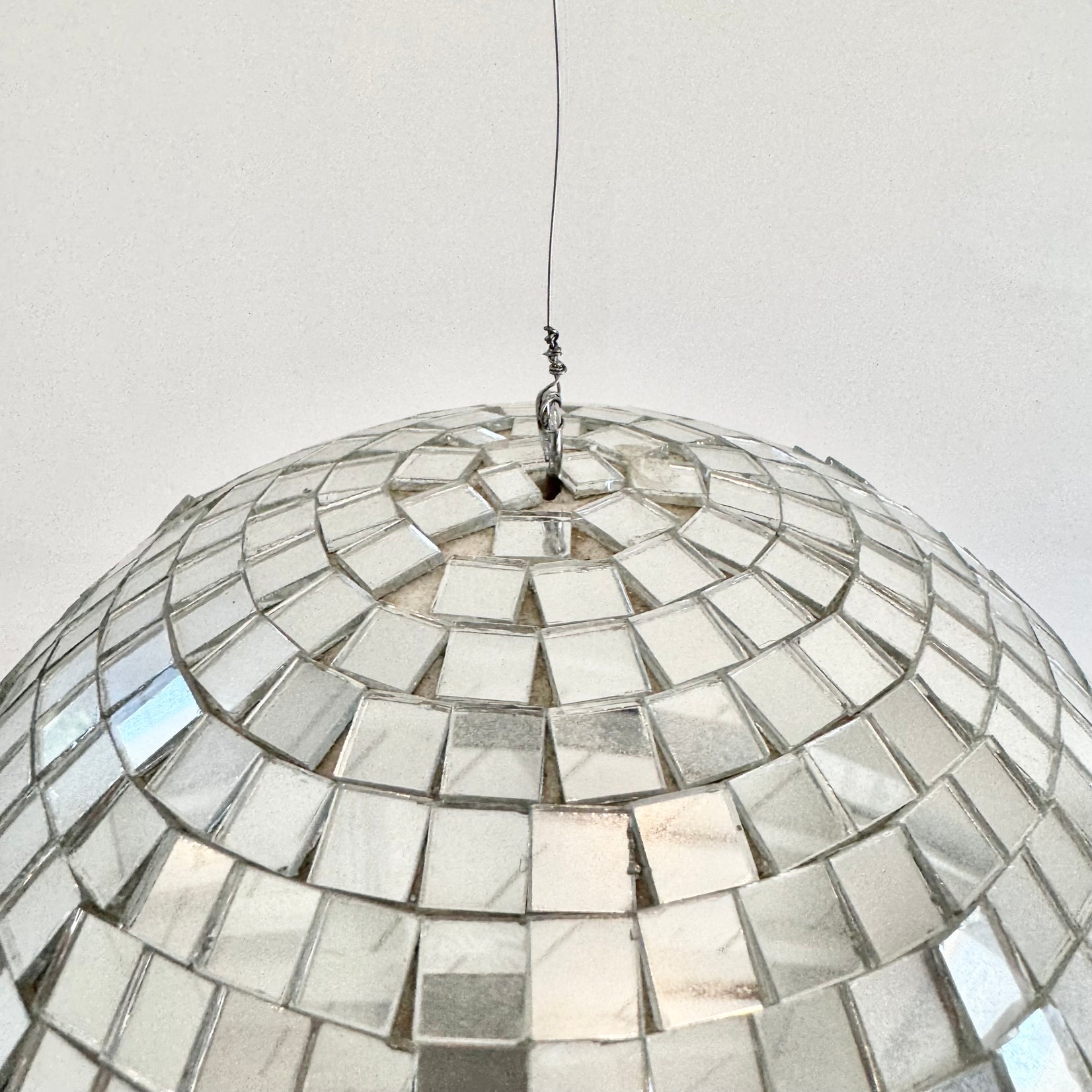 Mosaic Glass Disco Ball, 1980s USA