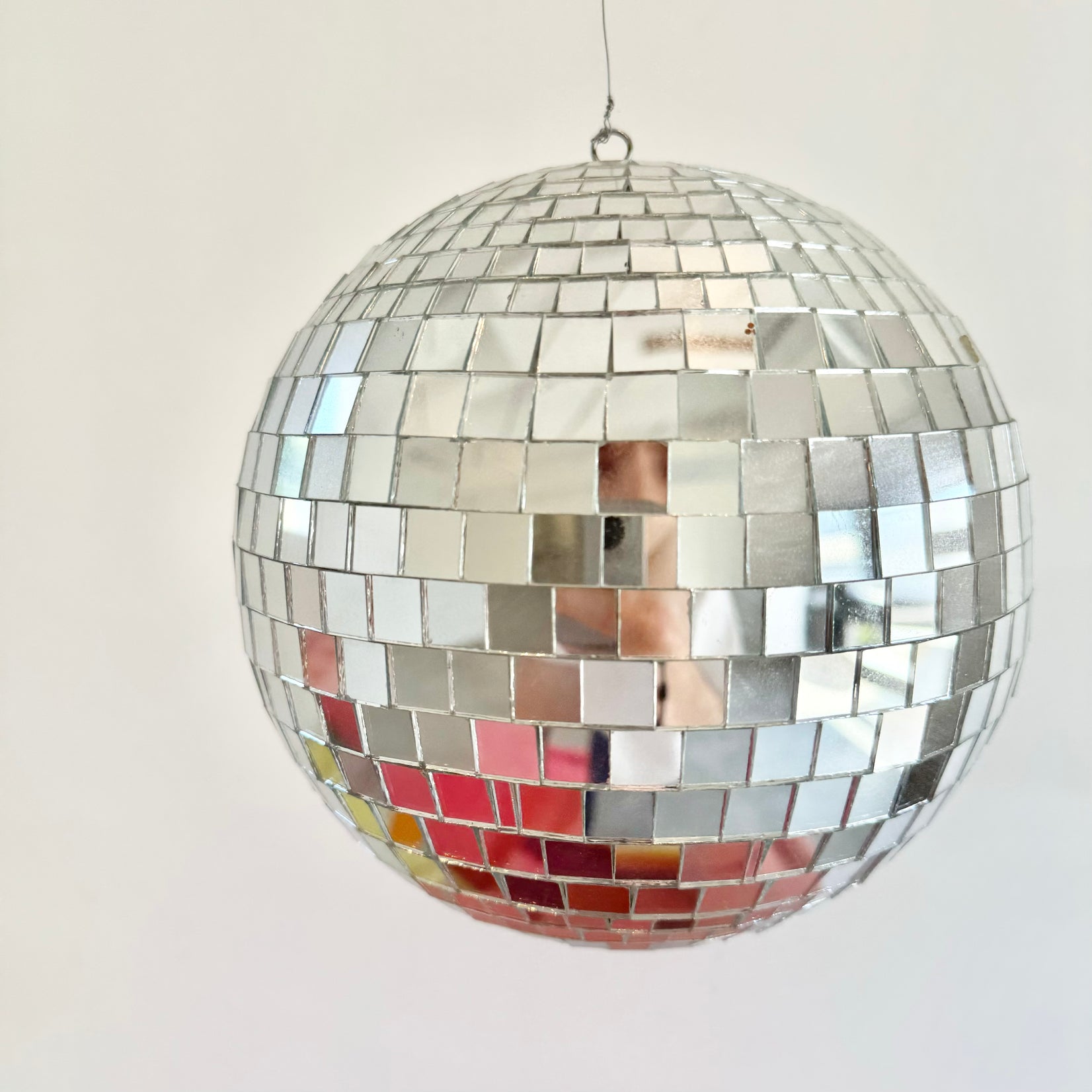 Mosaic Glass Disco Ball, 1980s USA