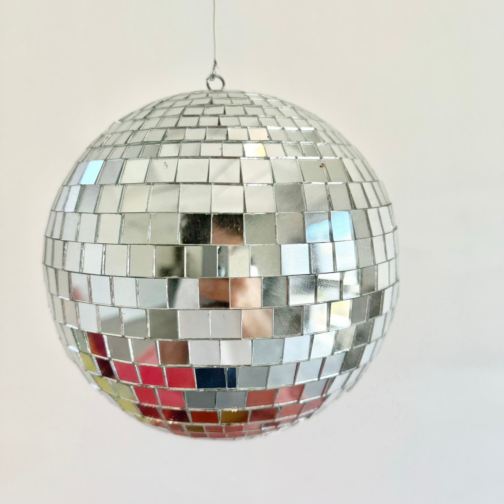 Mosaic Glass Disco Ball, 1980s USA