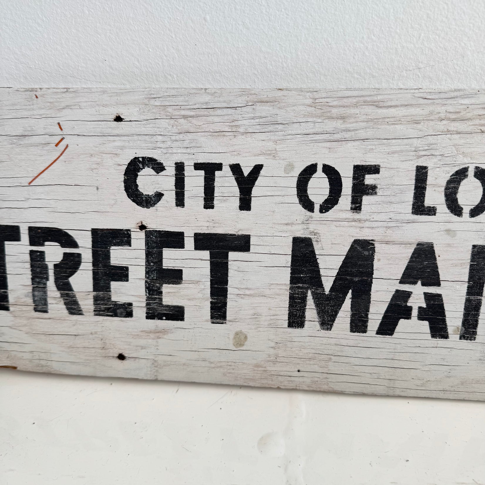 City of Los Angeles Maintenance Sign