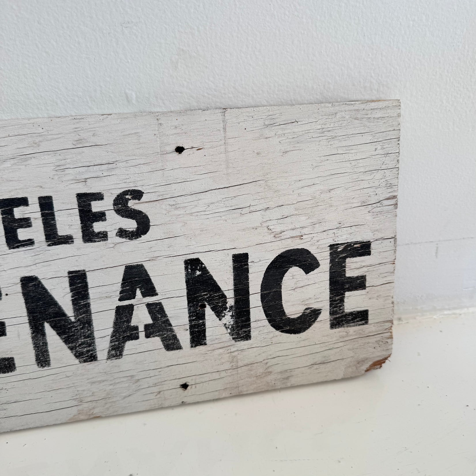 City of Los Angeles Maintenance Sign