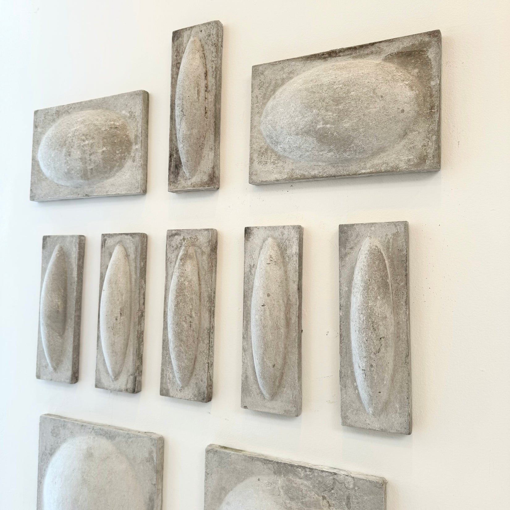 12-Piece Fiber Cement Wall Sculpture