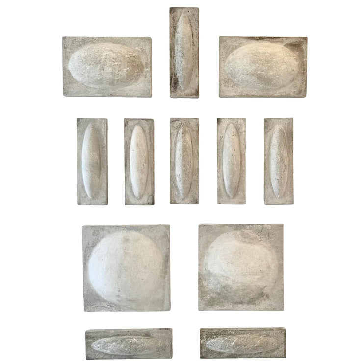12-Piece Fiber Cement Wall Sculpture