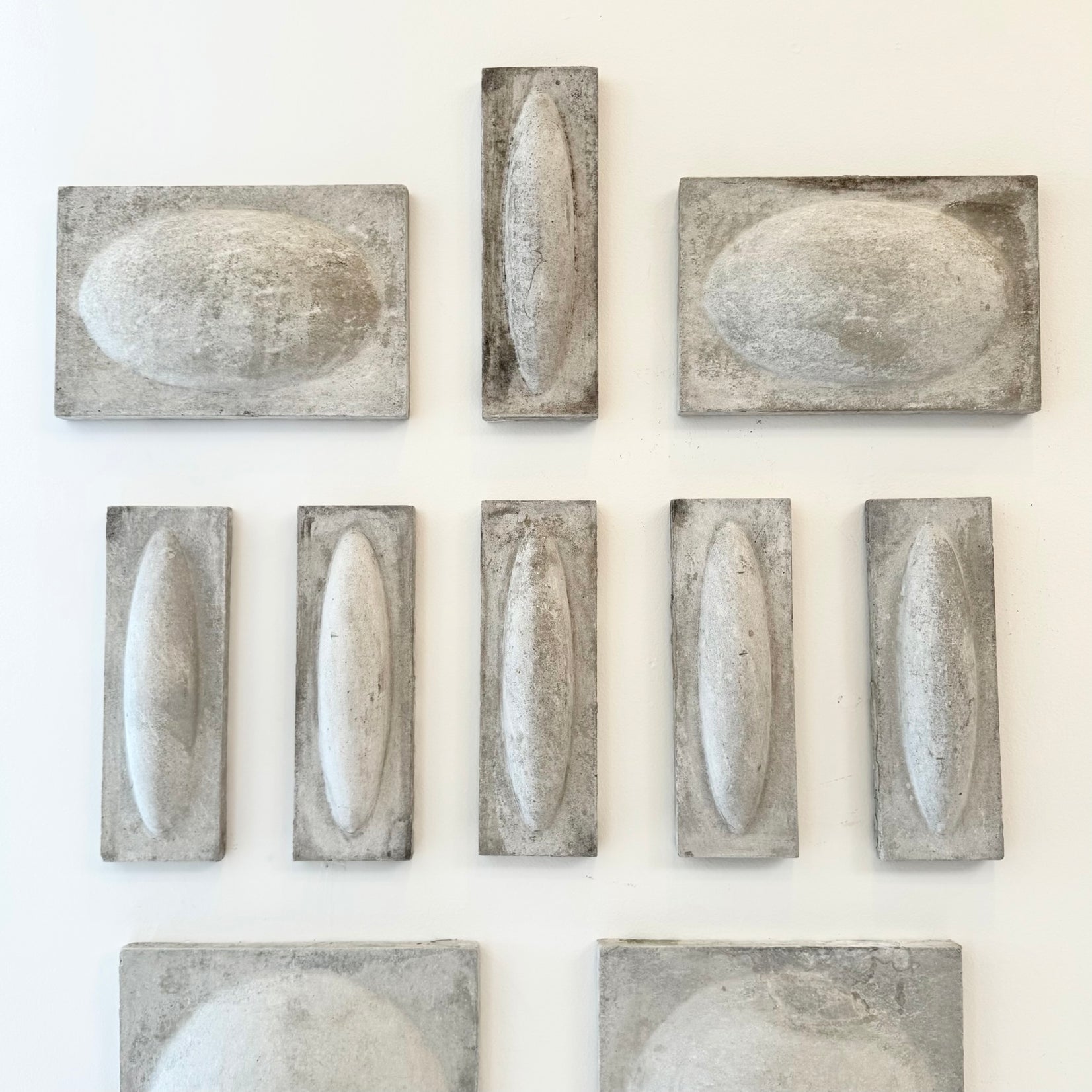 12-Piece Fiber Cement Wall Sculpture