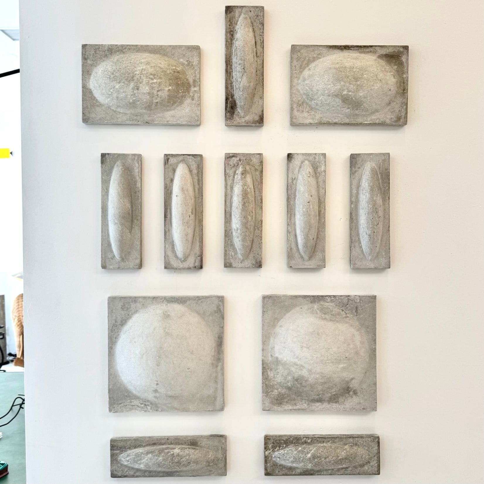 12-Piece Fiber Cement Wall Sculpture