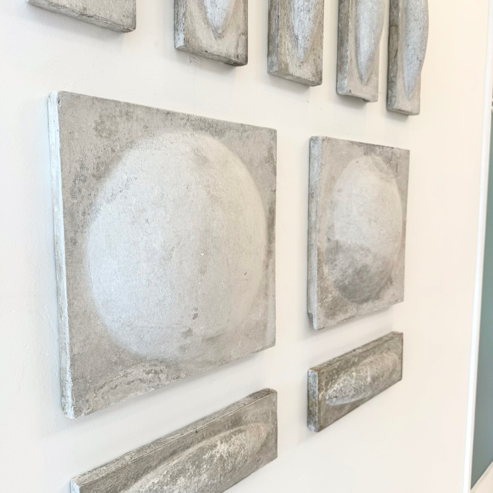 12-Piece Fiber Cement Wall Sculpture