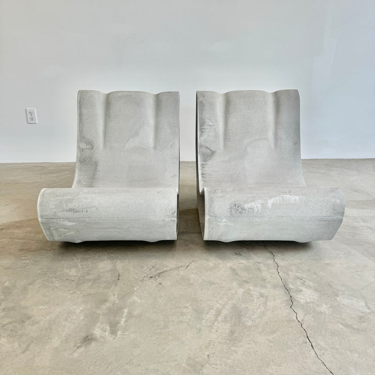 Pair of New Production Willy Guhl Loop Chairs, Switzerland