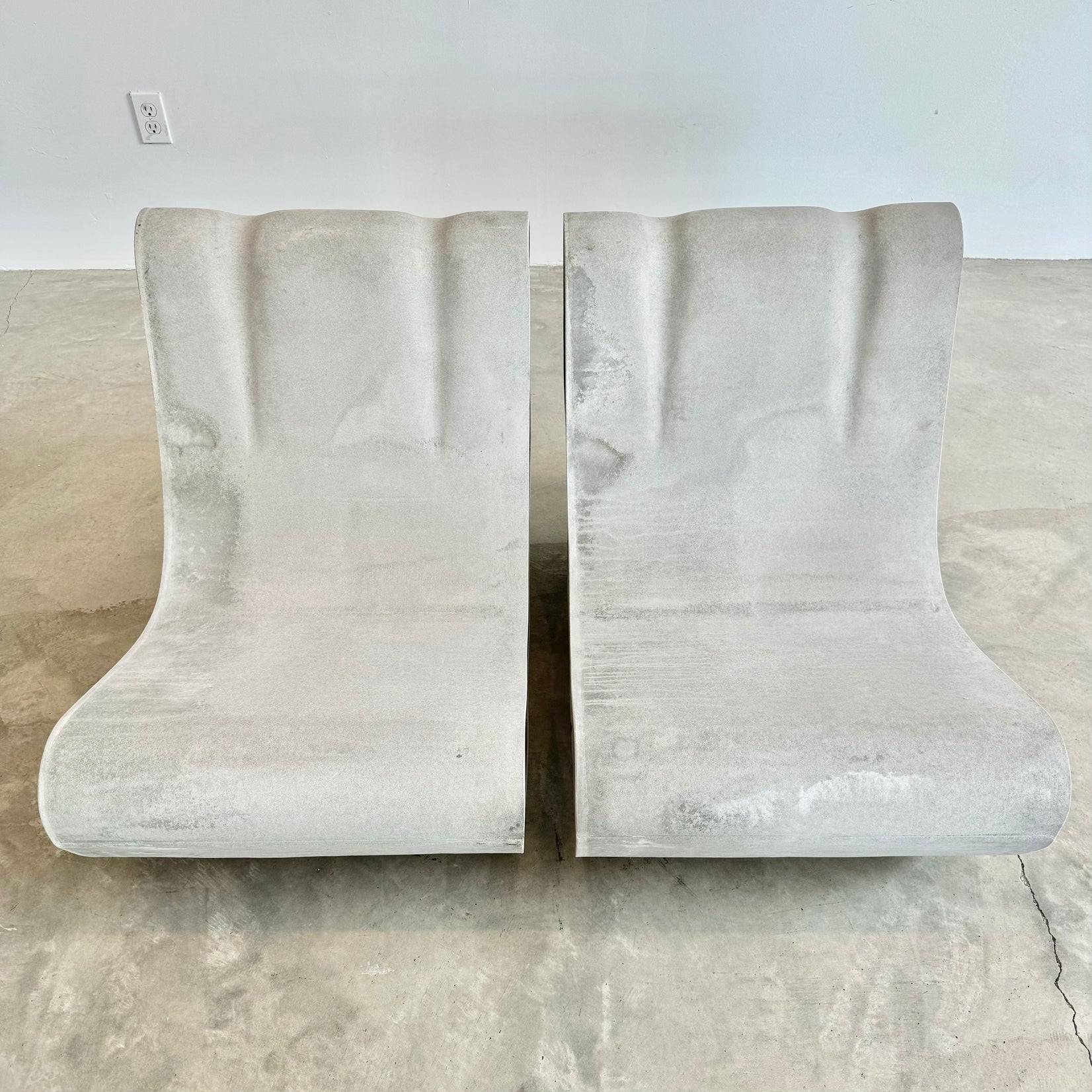 Pair of New Production Willy Guhl Loop Chairs, Switzerland