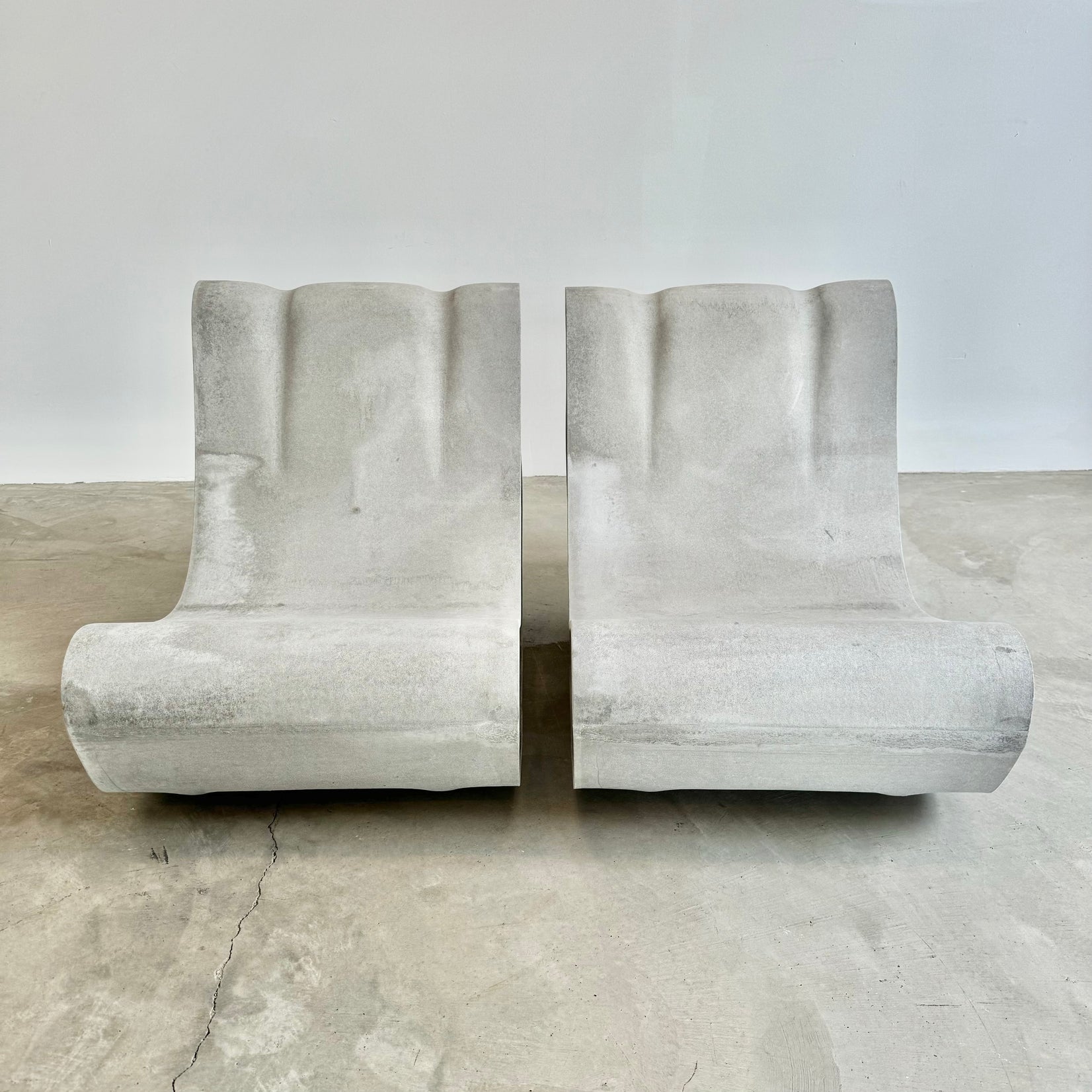 Pair of New Production Willy Guhl Loop Chairs, Switzerland