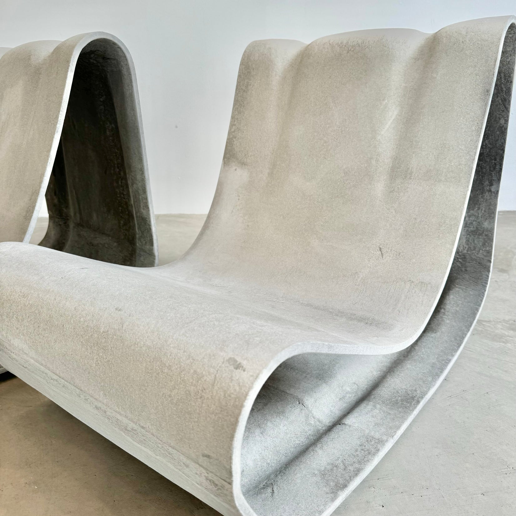 Pair of New Production Willy Guhl Loop Chairs, Switzerland