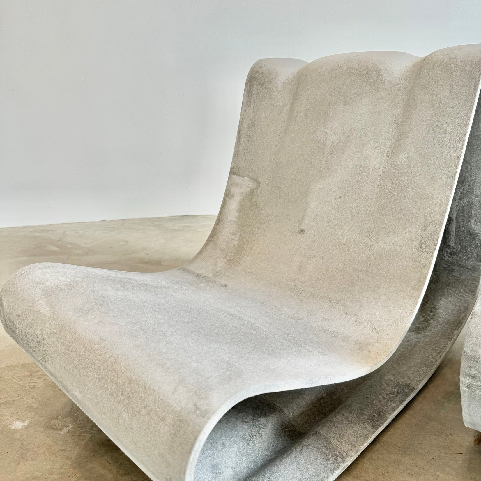 Pair of New Production Willy Guhl Loop Chairs, Switzerland