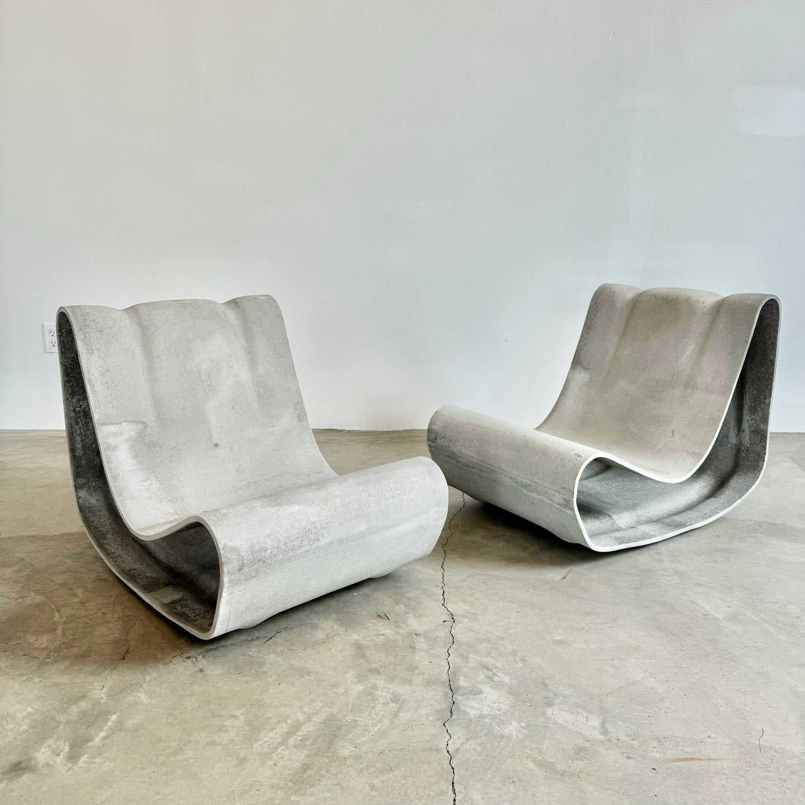 Pair of New Production Willy Guhl Loop Chairs, Switzerland