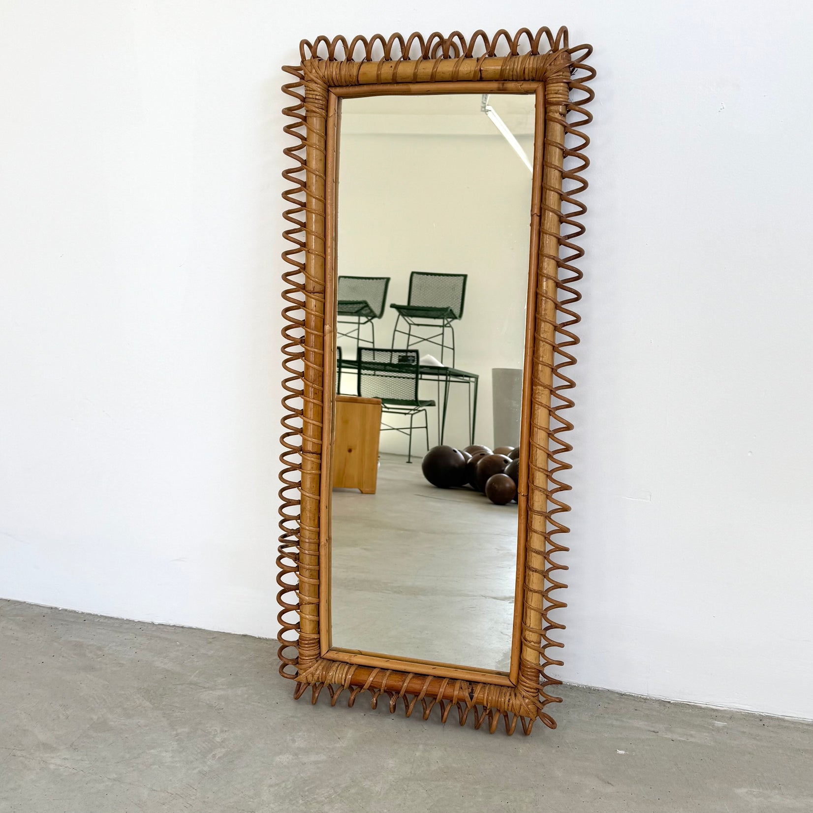 Rattan Mirror