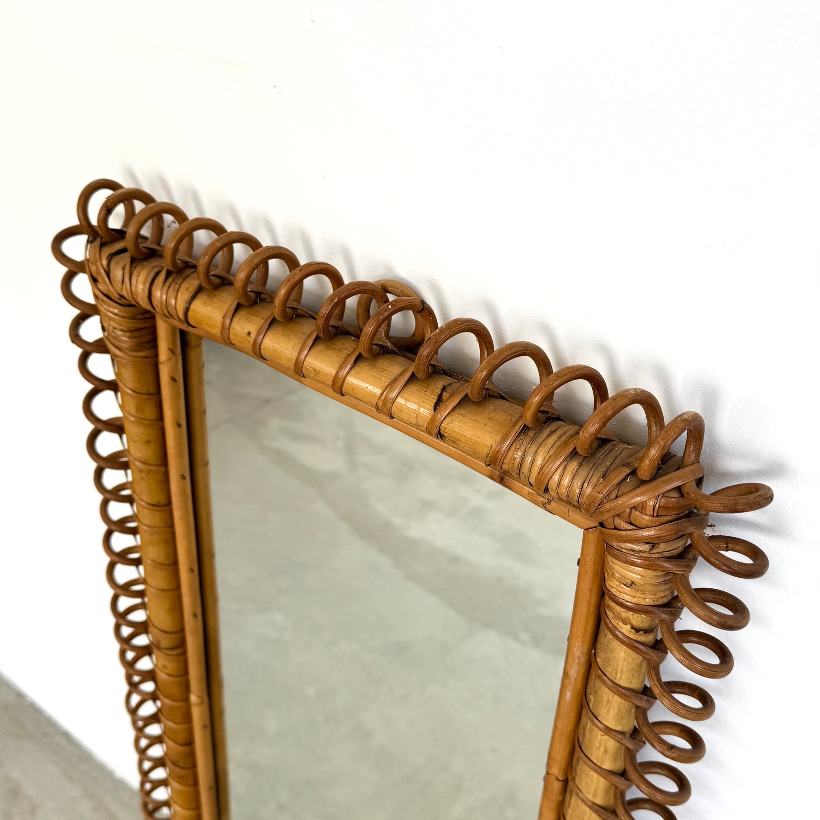 Rattan Mirror