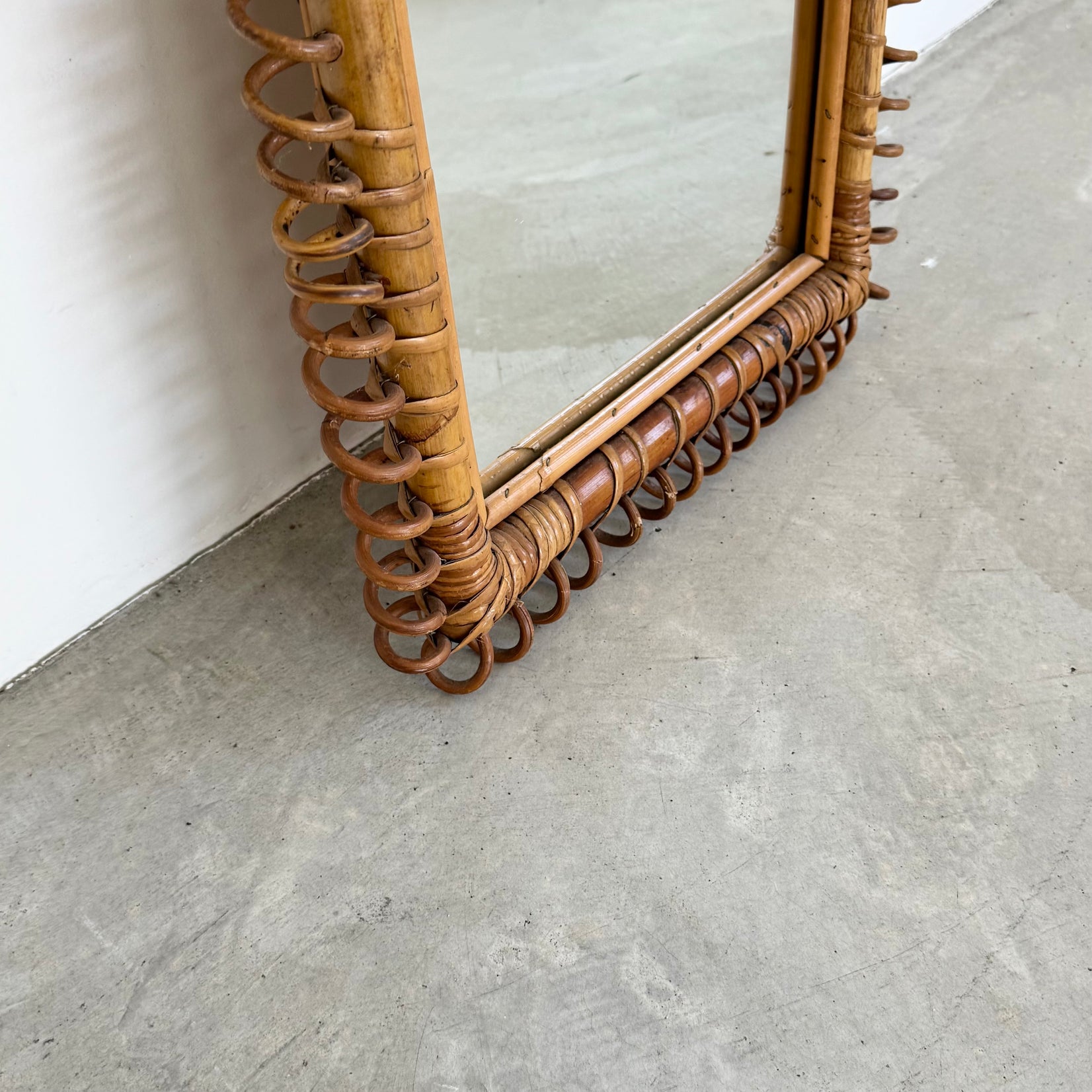 Rattan Mirror