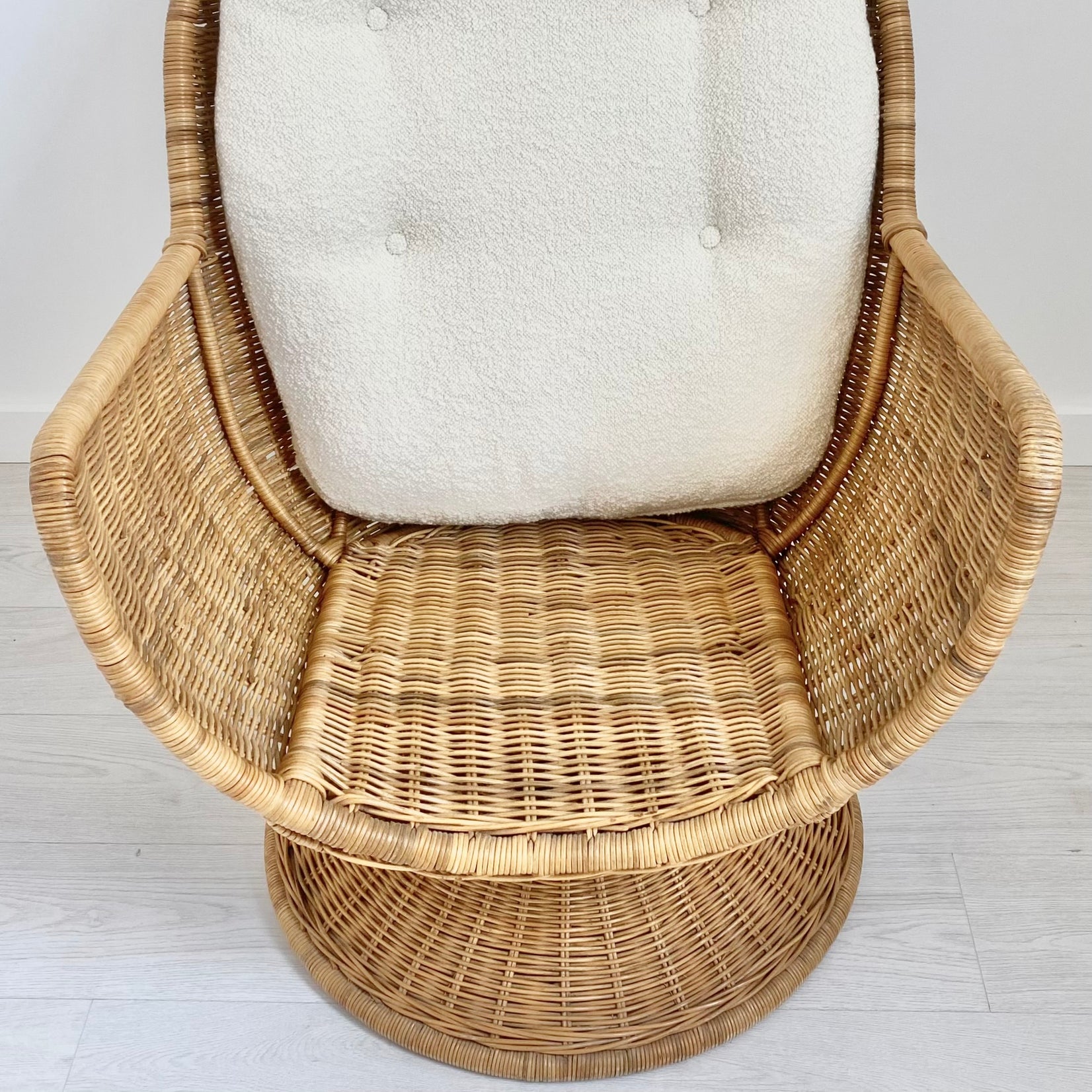 Rattan and Wicker Egg Chair