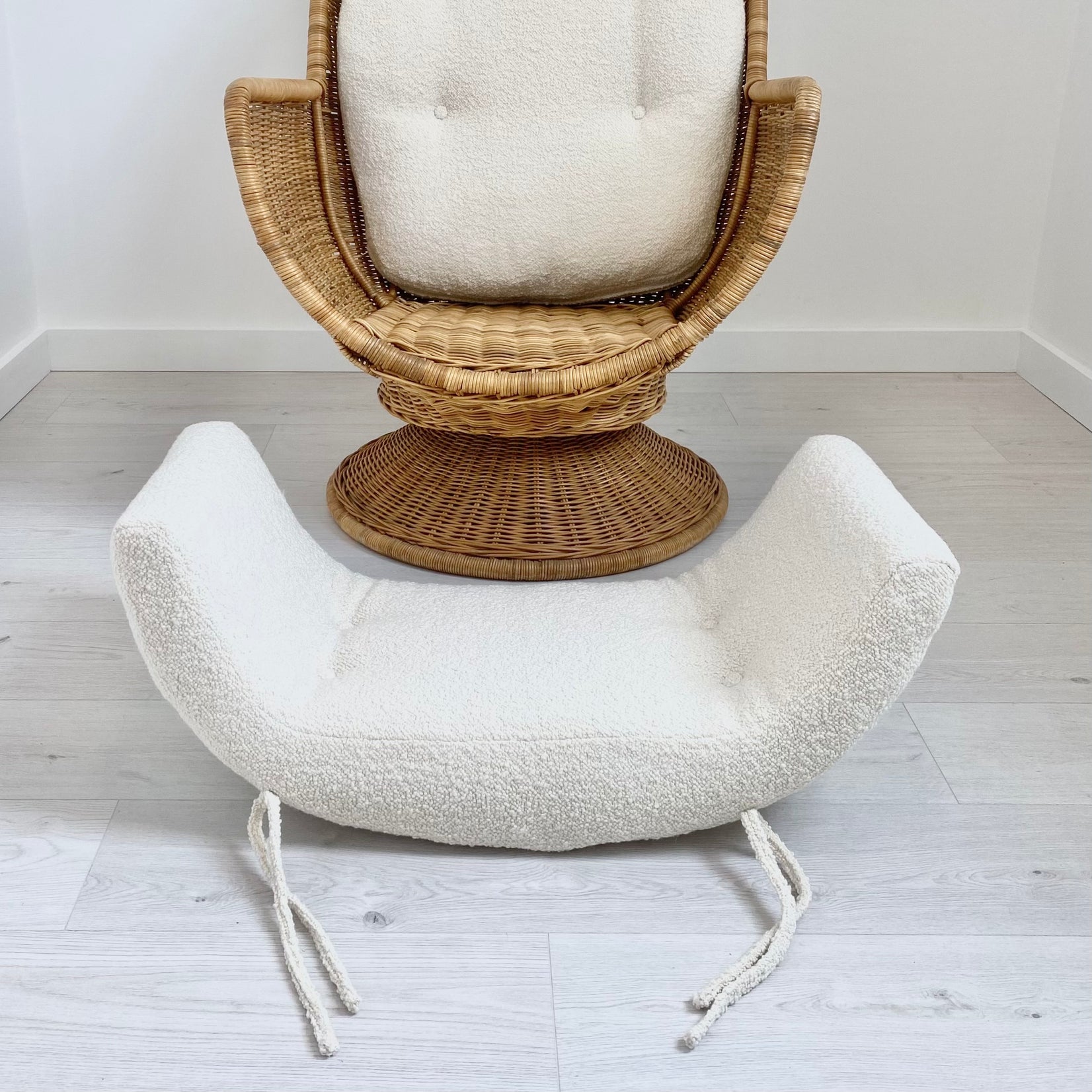 Rattan and Wicker Egg Chair