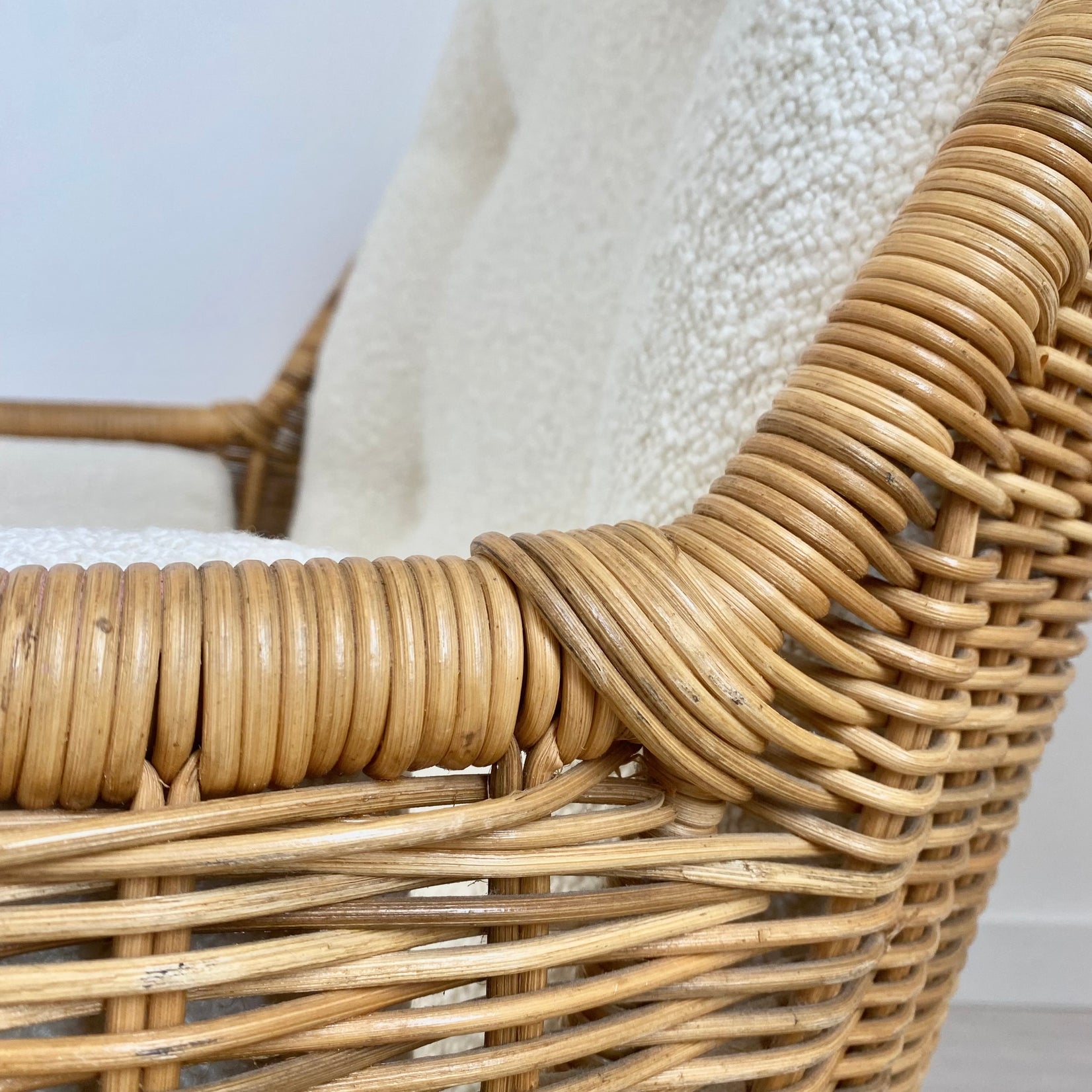 Rattan and Wicker Egg Chair