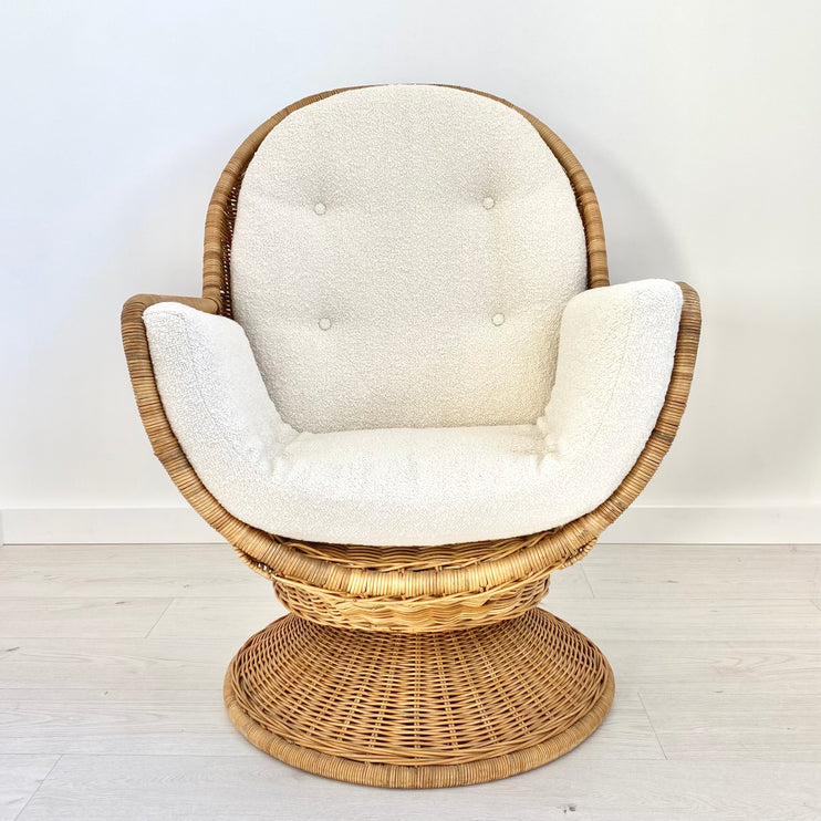 Rattan and Wicker Egg Chair