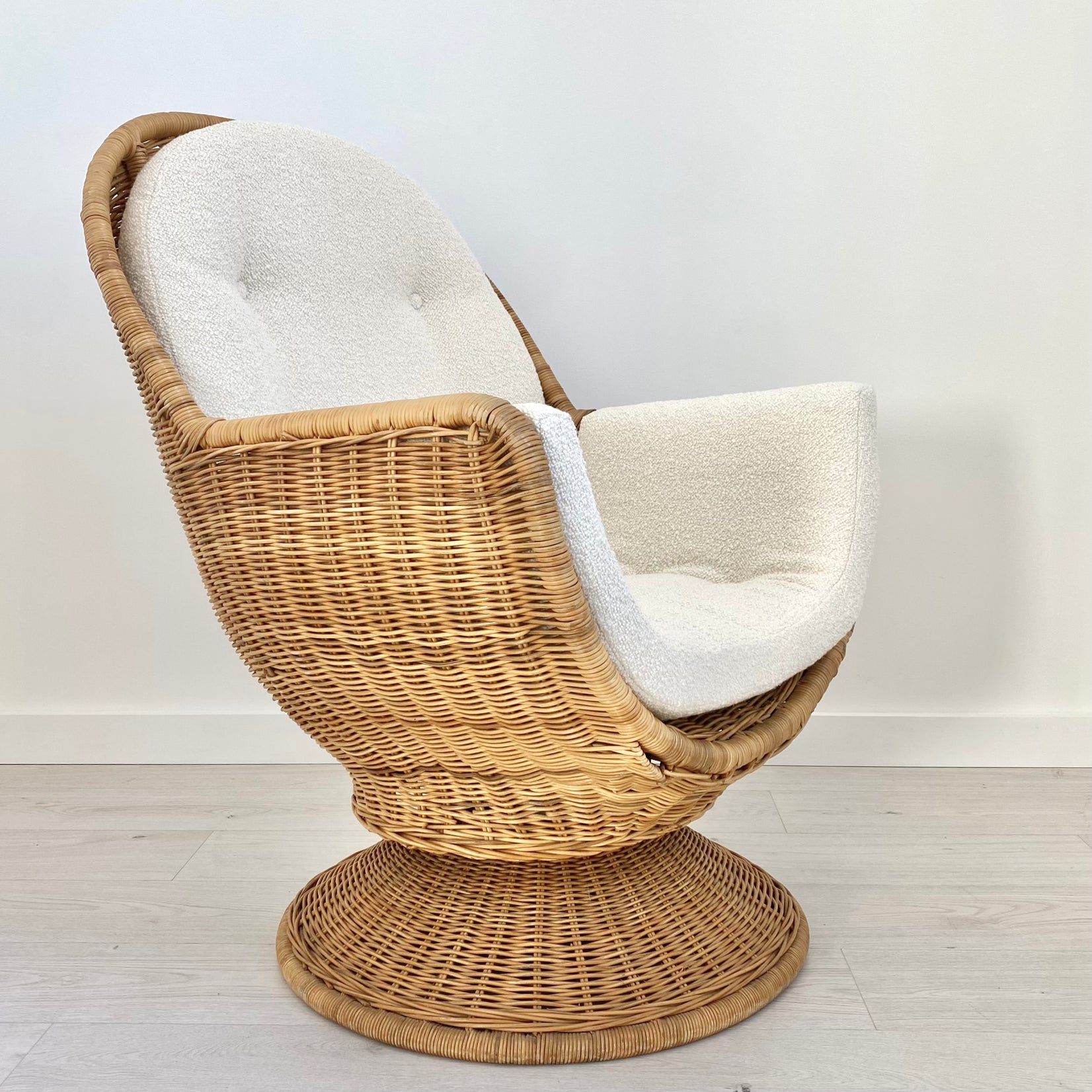 Rattan and Wicker Egg Chair