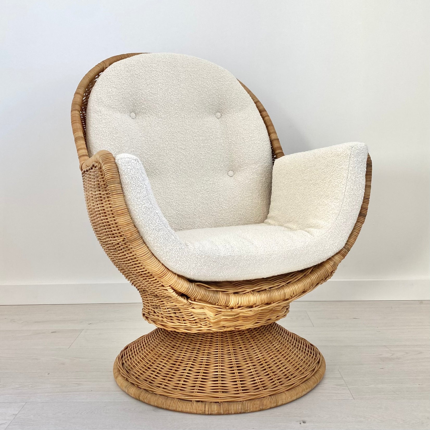 Rattan and Wicker Egg Chair