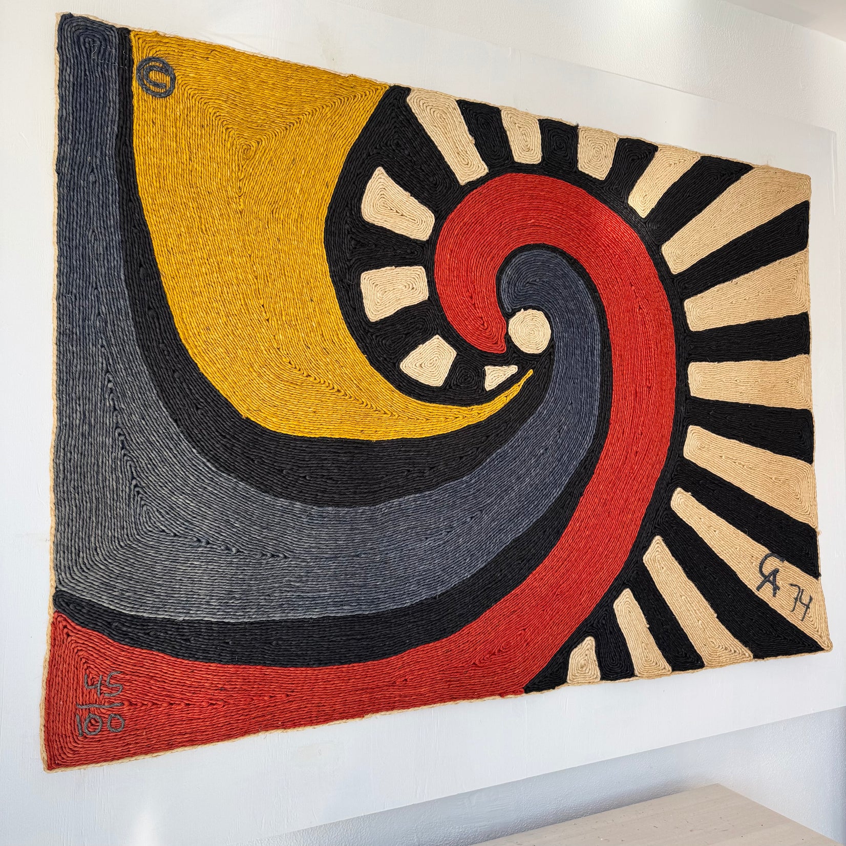 Jute 'Swirl' Tapestry