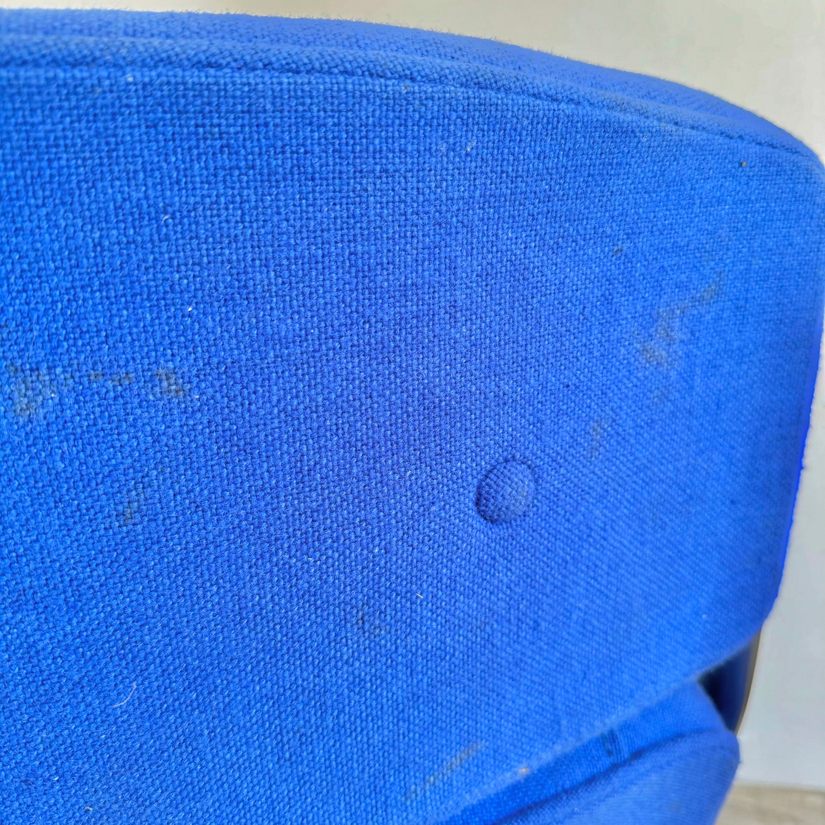 Time Life Chair in Navy Blue Burlap for Herman Miller