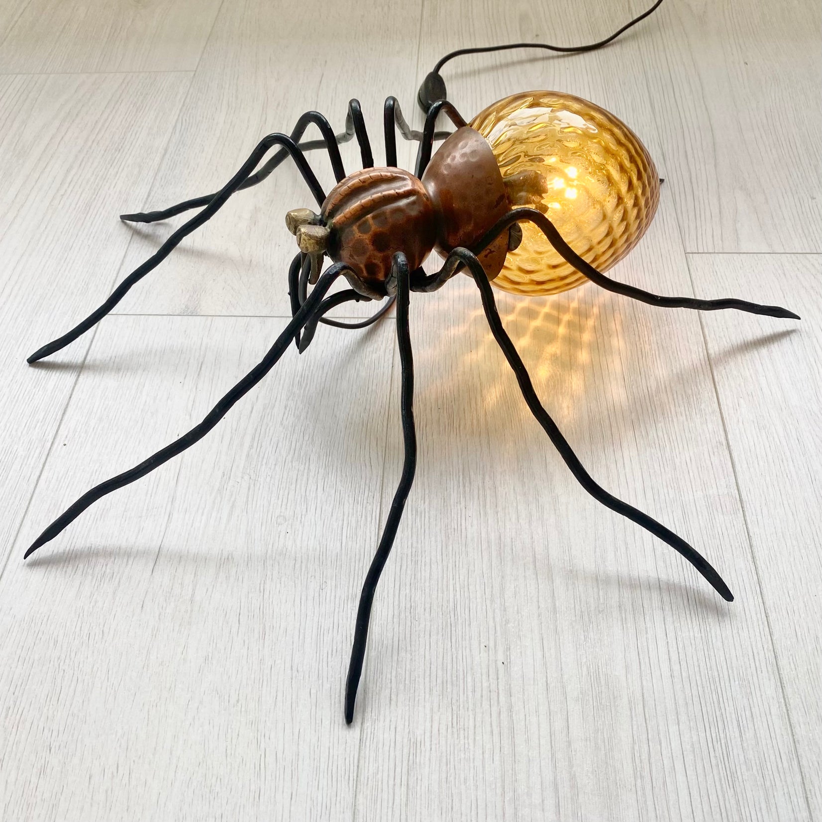 Copper Spider Sconce